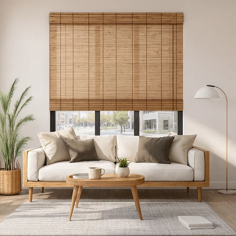 Bamboo Roman Blinds