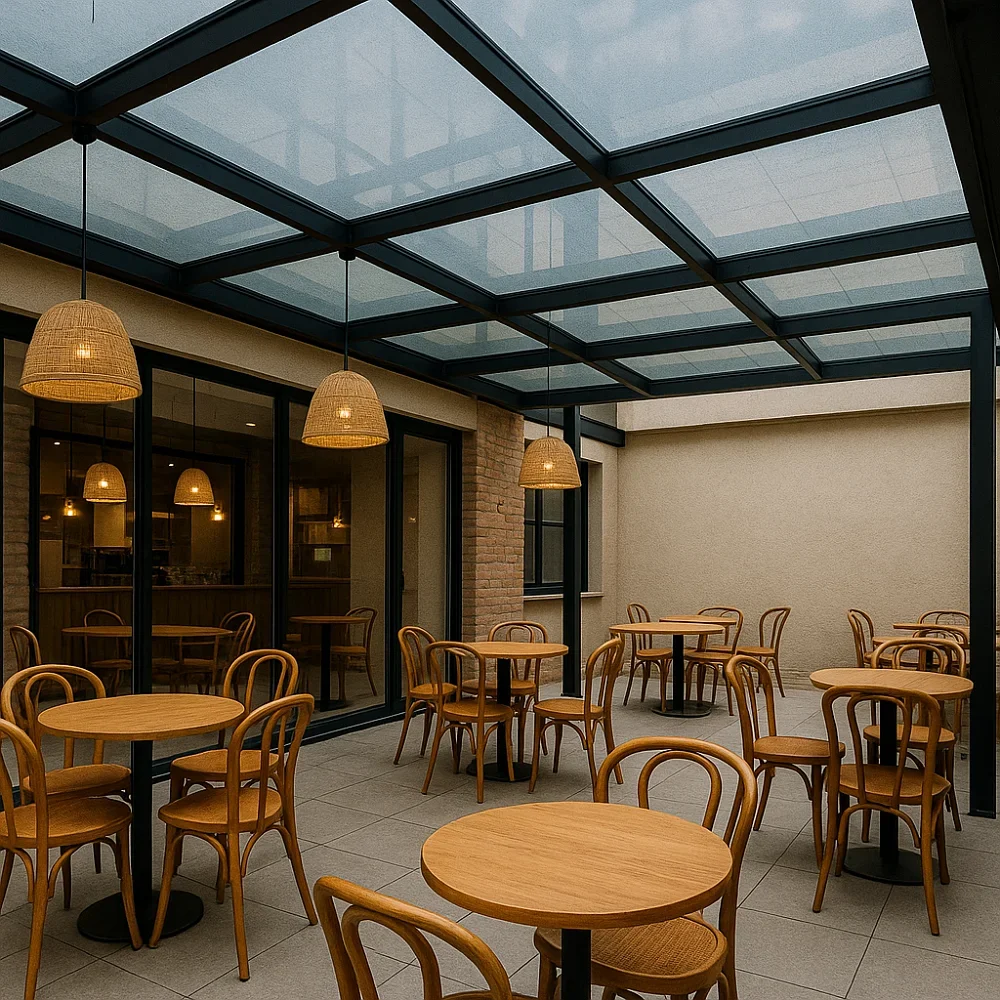 Glass Pergola {Commercial]