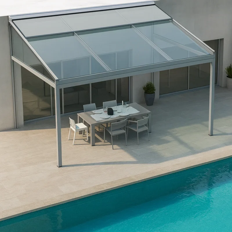 Glass Pergola {Fixed Glass Pergola]