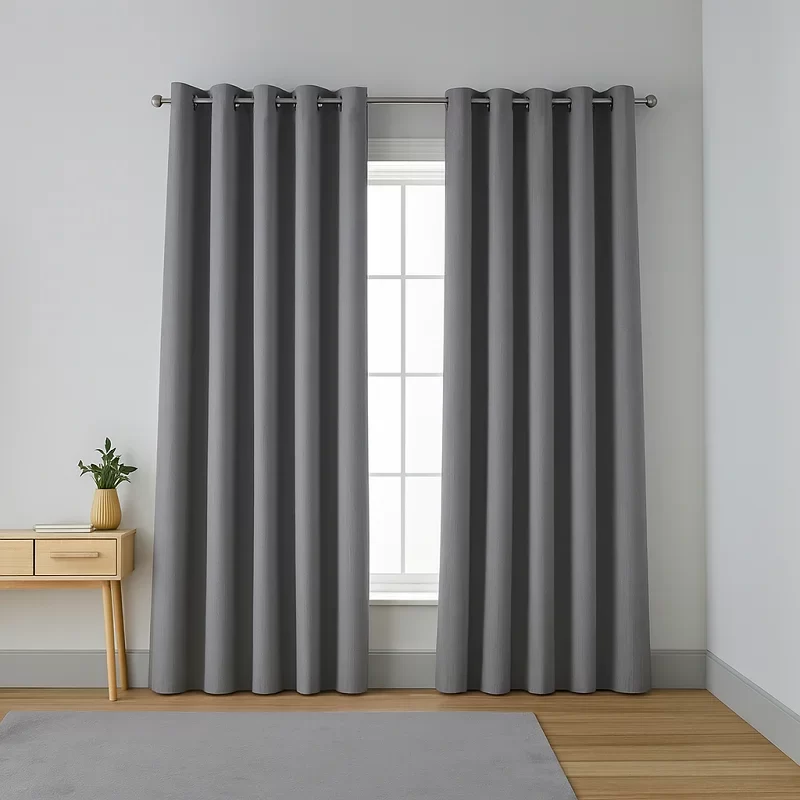 Grey Curtains [Grey Eyelet Curtains ]