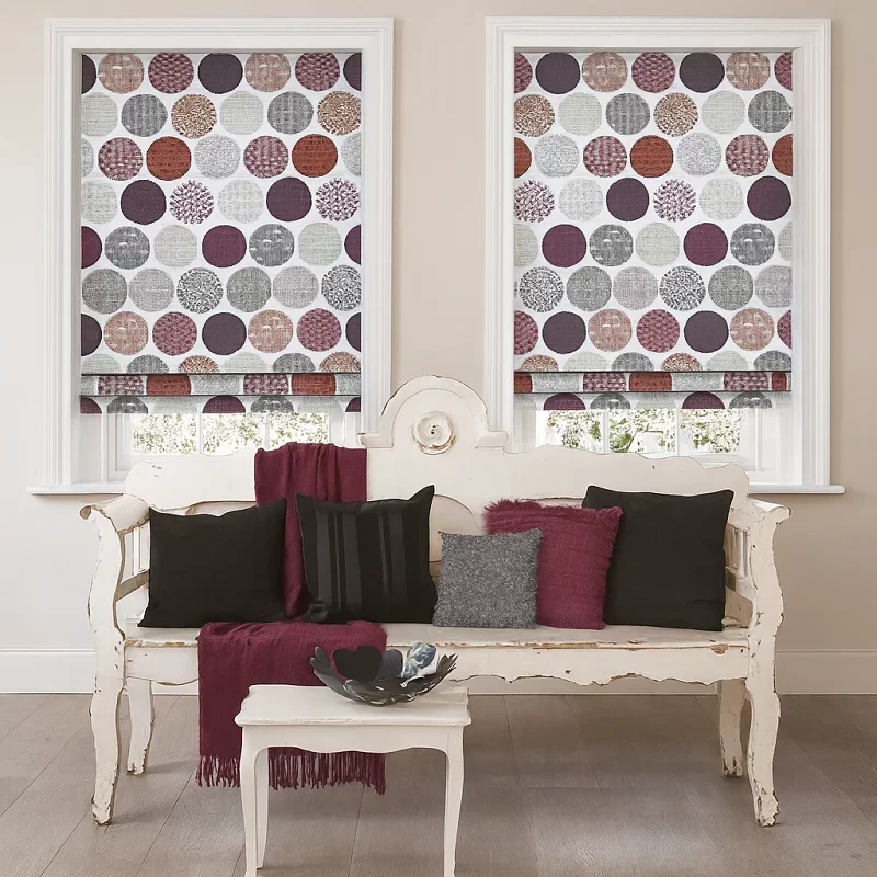 Patterned Roman Blinds