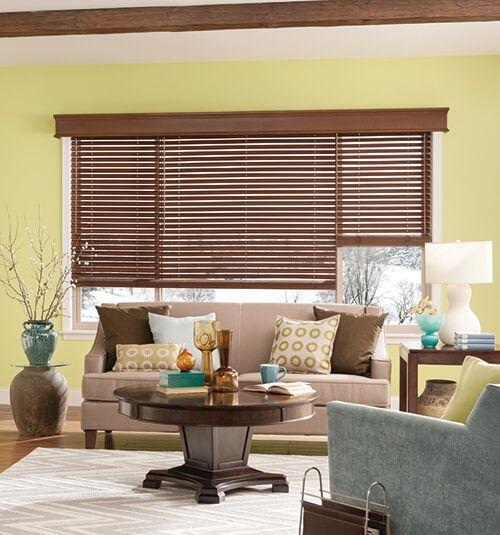 wooden blinds