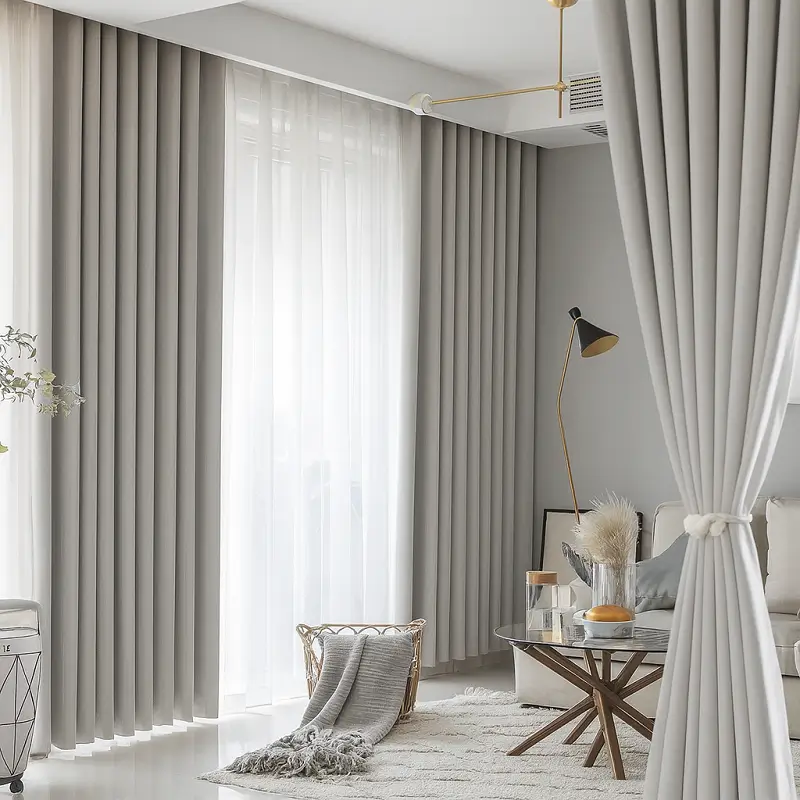 Beige Blackout Curtains