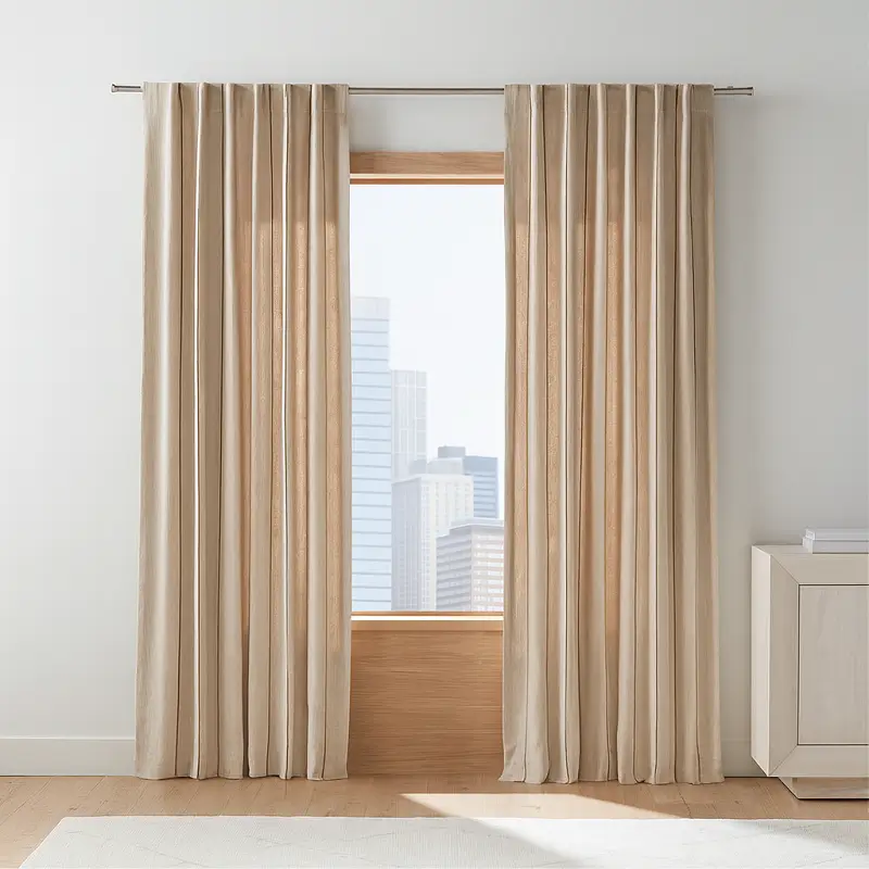 Beige Linen Curtains