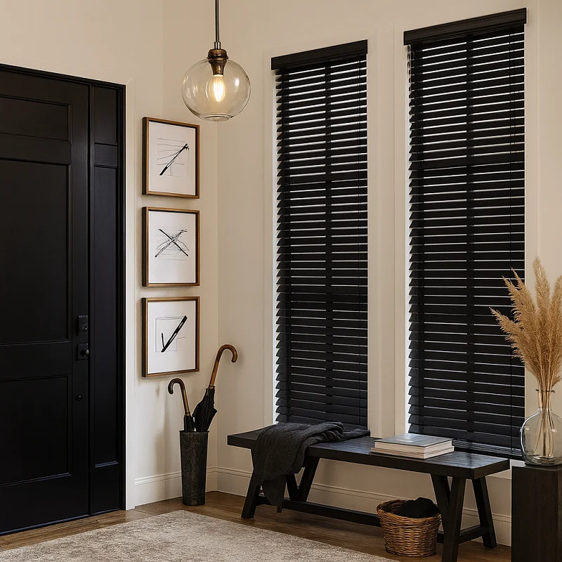 Black Blinds [Wooden Black Blinds]