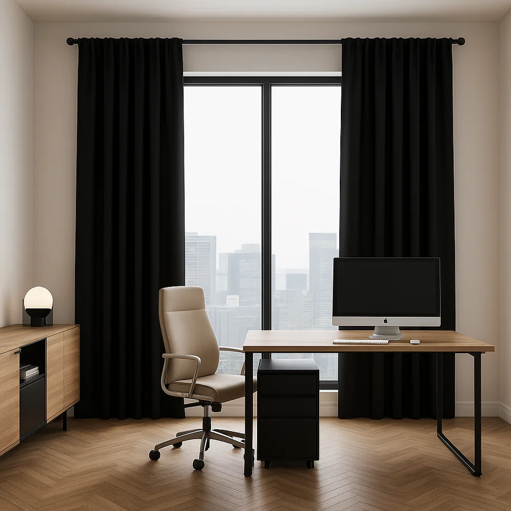 Black Curtains for Offices