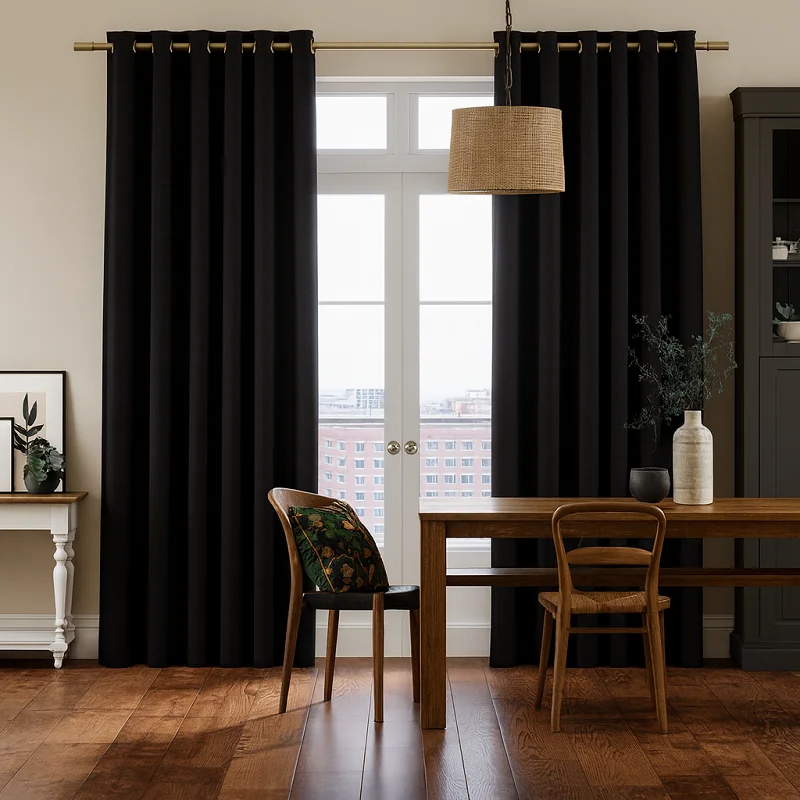 Black Linen Curtains