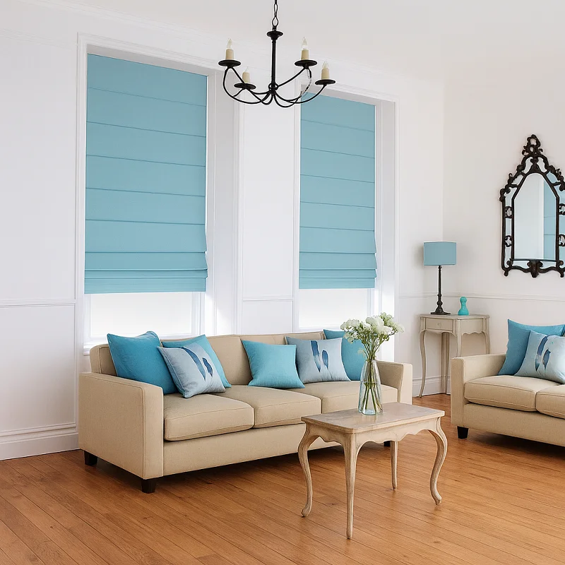 Blue Blinds [Roman Blue Blinds ]