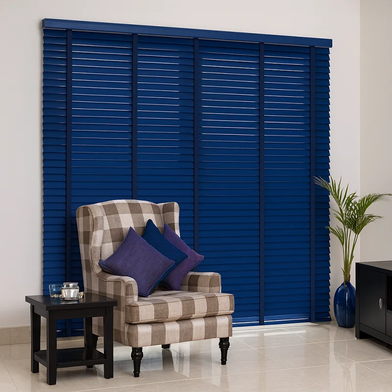 Blue Blinds [Wooden Blue Blinds]