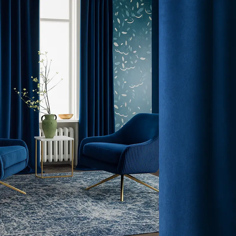 Blue Curtains Blue Velvet Curtains