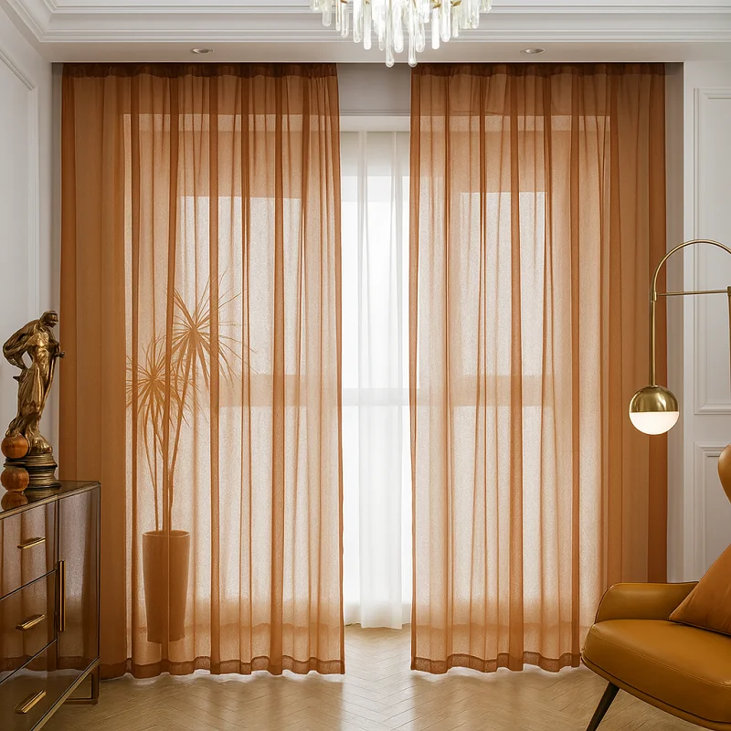 Brown Sheer Curtains Brown Sheer Curtains