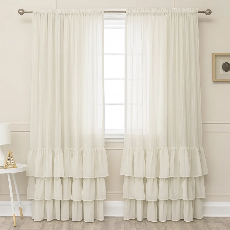 Chiffon Curtains [Ruffled Chiffon Curtains} Chiffon Curtains [Ruffled Chiffon Curtains}