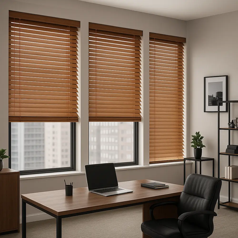 Wooden Blinds Dubai Commercial Wooden Blinds