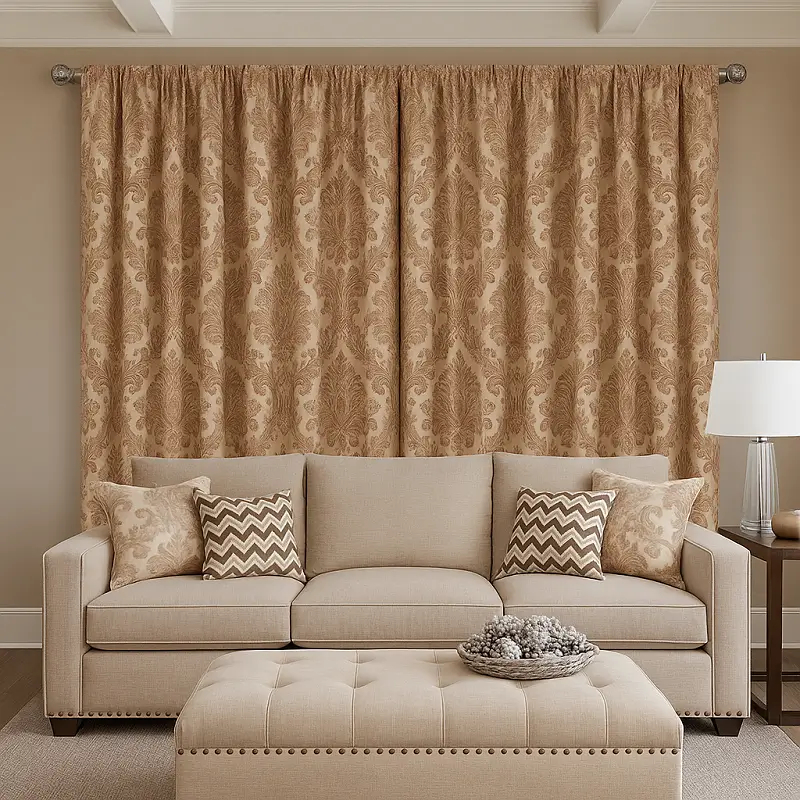Patterned Curtains Damask Patterns