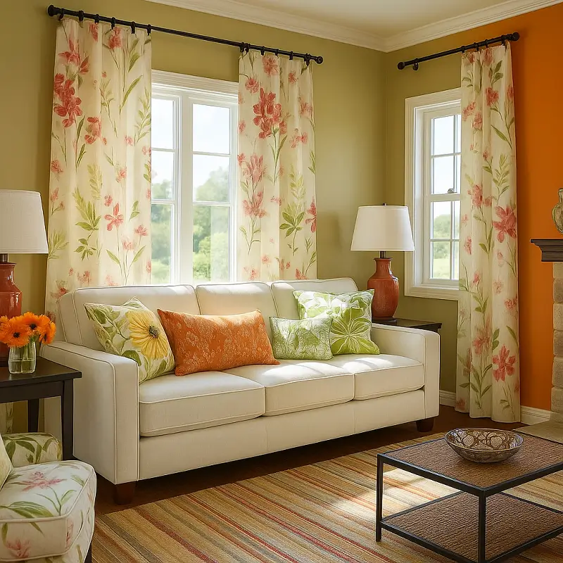 Patterned Curtains Floral Patterns