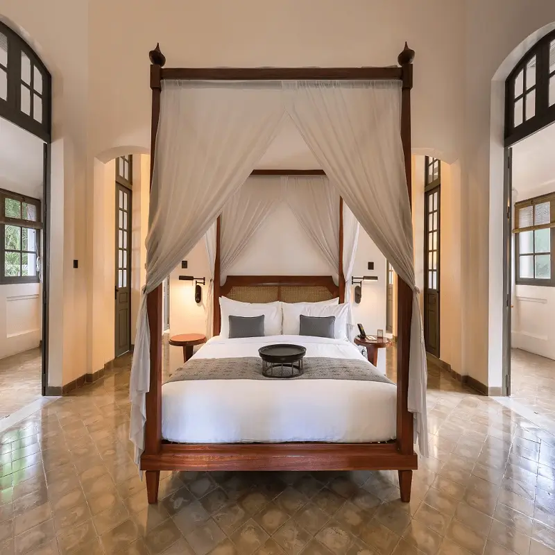 Bed With Curtains Four-Poster Bed Curtains