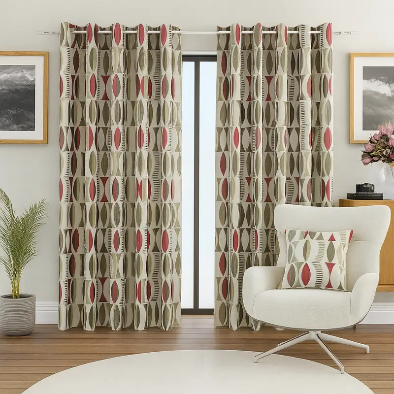 Patterned Curtains Geometric Patterns