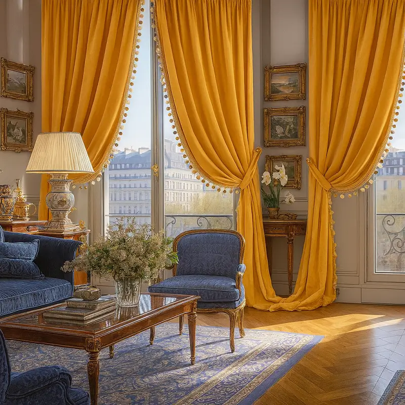 Gold Curtains Gold velvet curtains