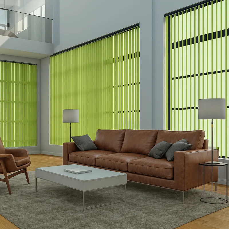Green Blinds [Vertical Green Blinds]