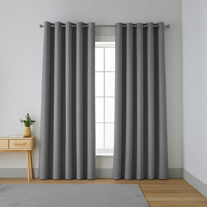 Grey Curtains [Grey Eyelet Curtains ]