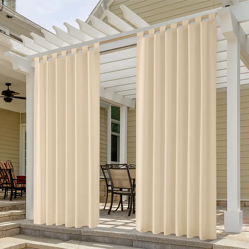 Outdoor Curtains Layered Outdoor Curtains
