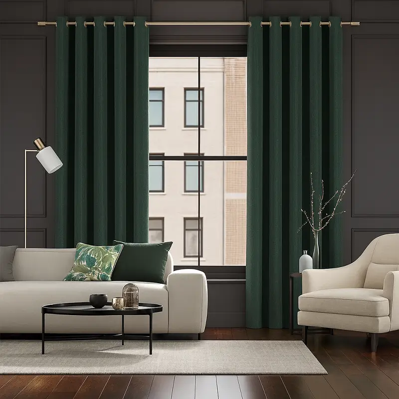 Green Curtains Linen Green Curtains