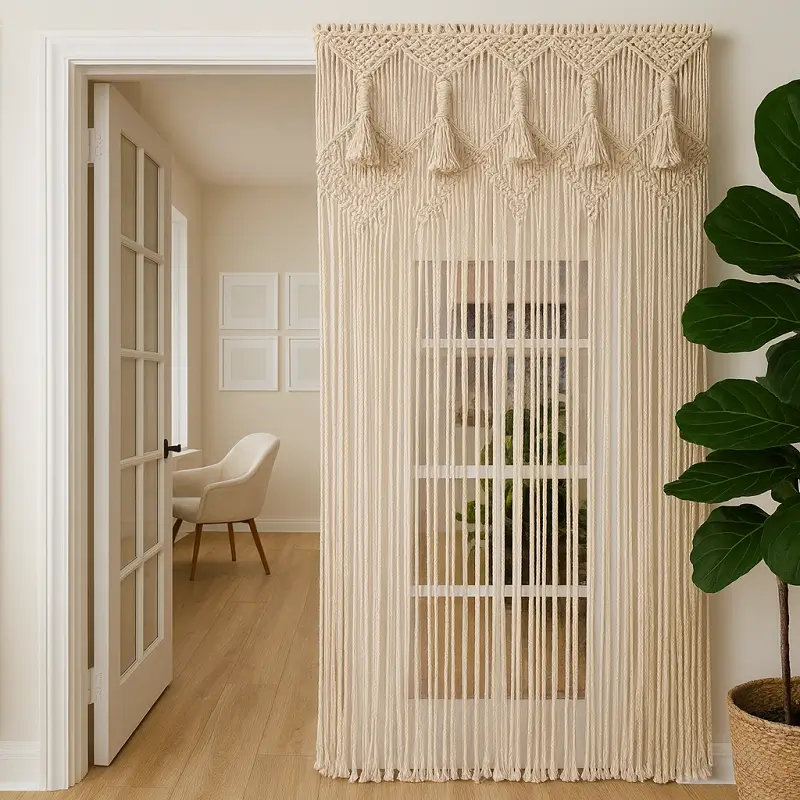 Boho Curtains Macrame Boho Curtains