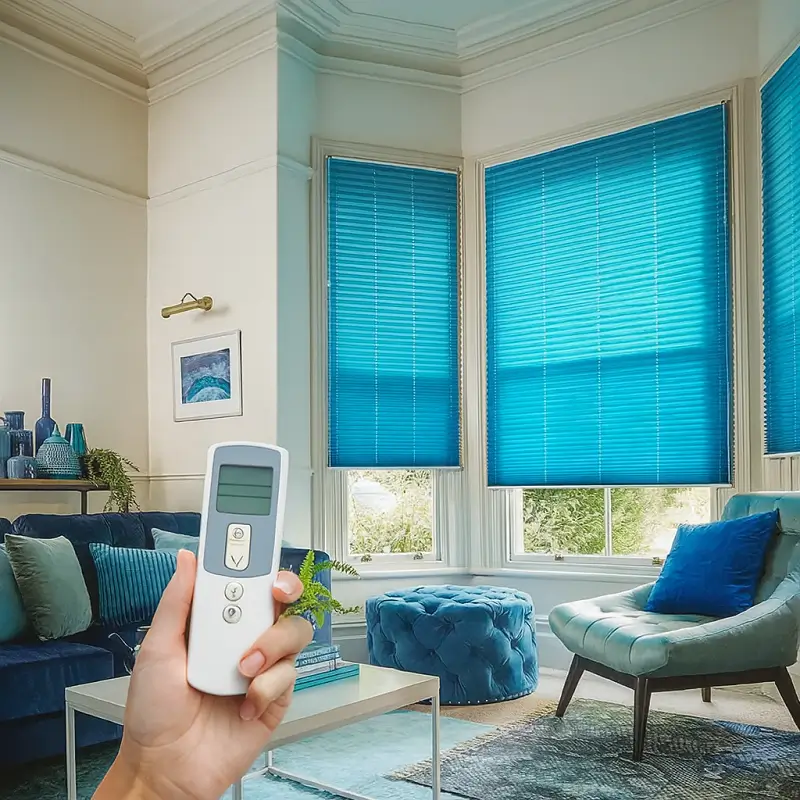 Pleated Blinds Motorized Pleated Blinds
