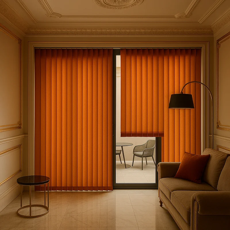 Orange Blinds [Vertical Orange Blinds]