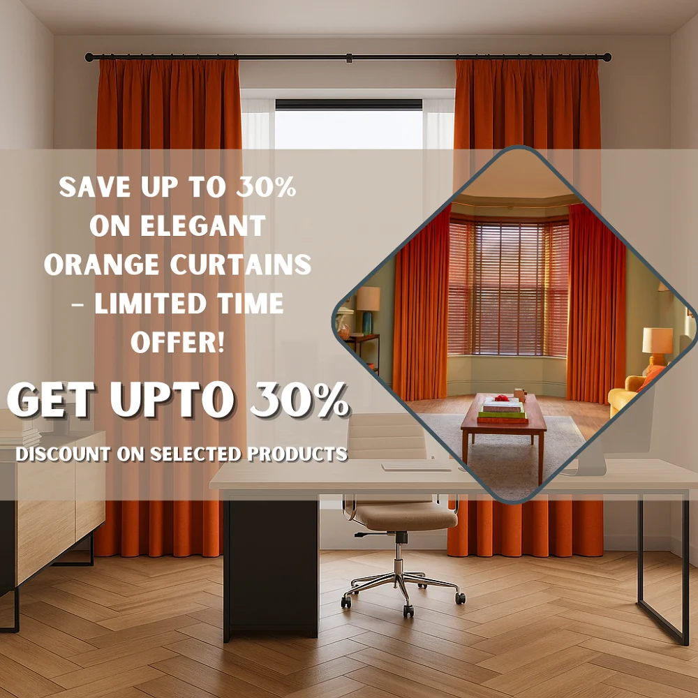 Top Orange Curtains Supplier in Dubai Abu Dhabi Top Deal