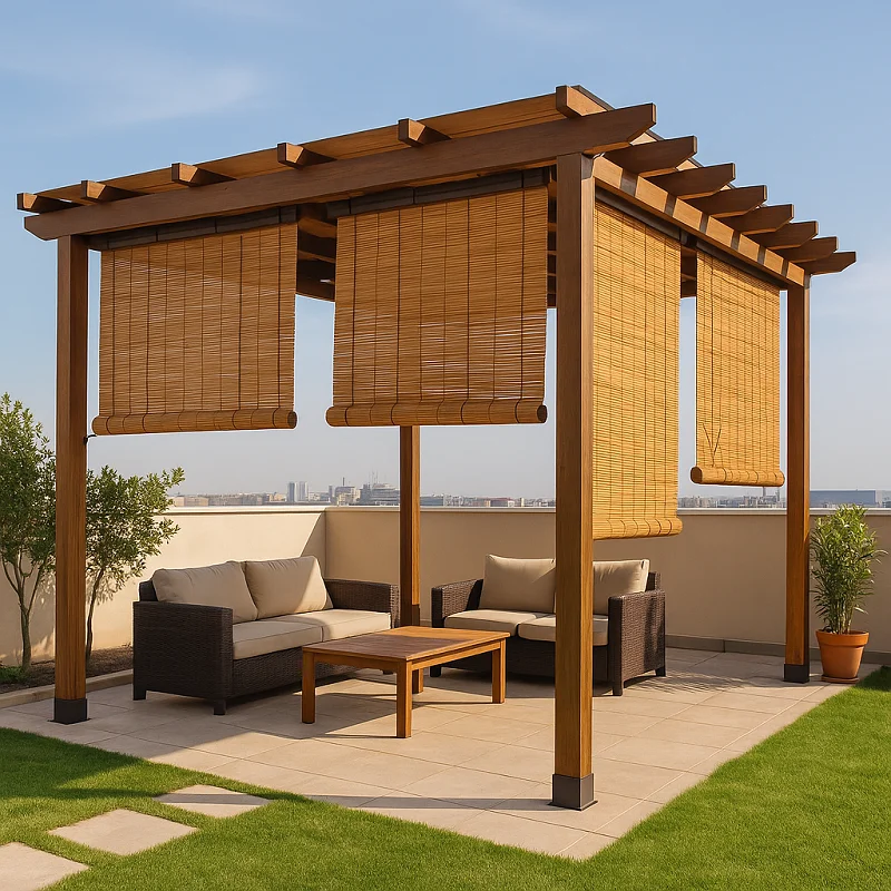 Outdoor Bamboo Blinds [Panel Bamboo Blinds]