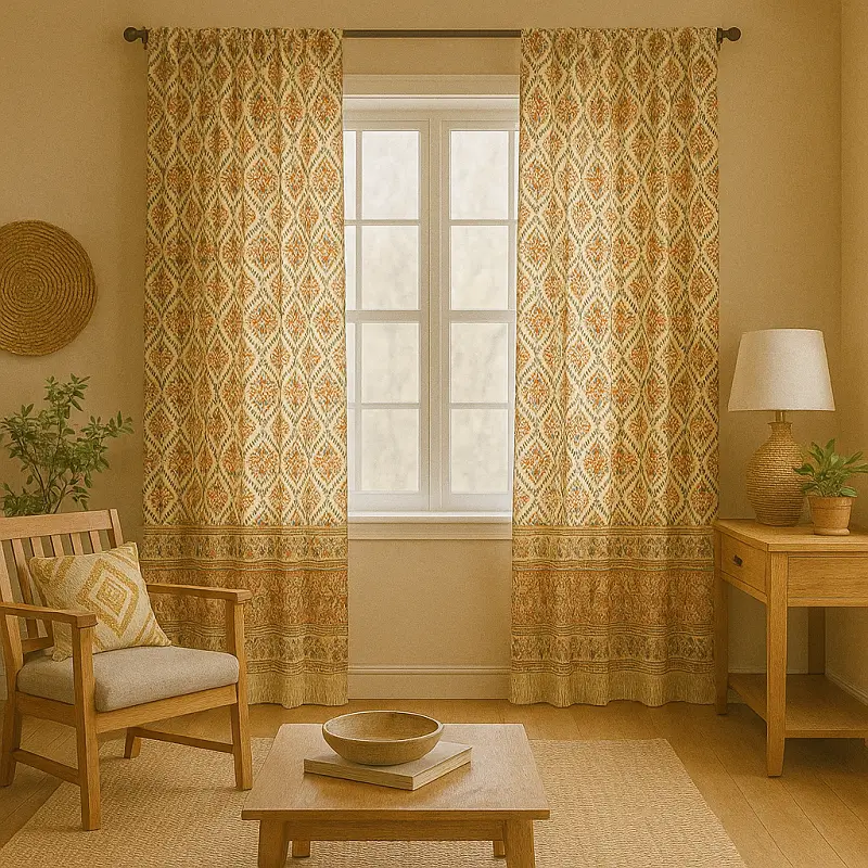 Boho Curtains Patterned Boho Curtains