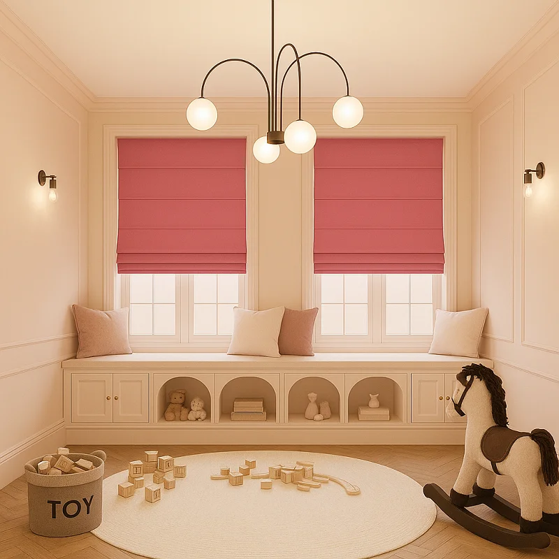 Pink blinds [Pink Roman Blinds]