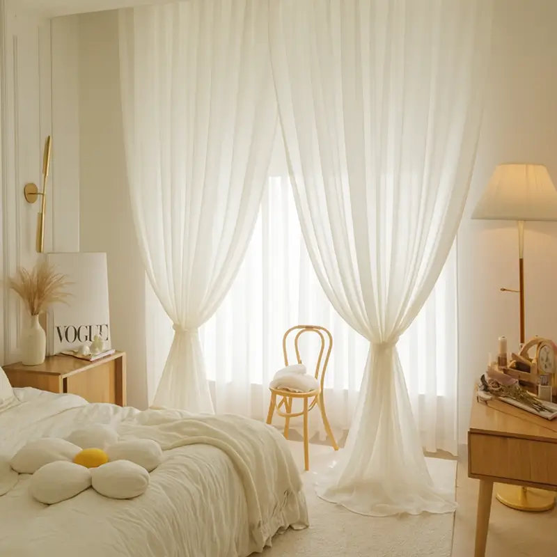 Muslin Curtains Plain Muslin Curtains