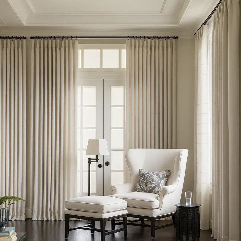 Drapery Curtains Pleated Drapery Curtains