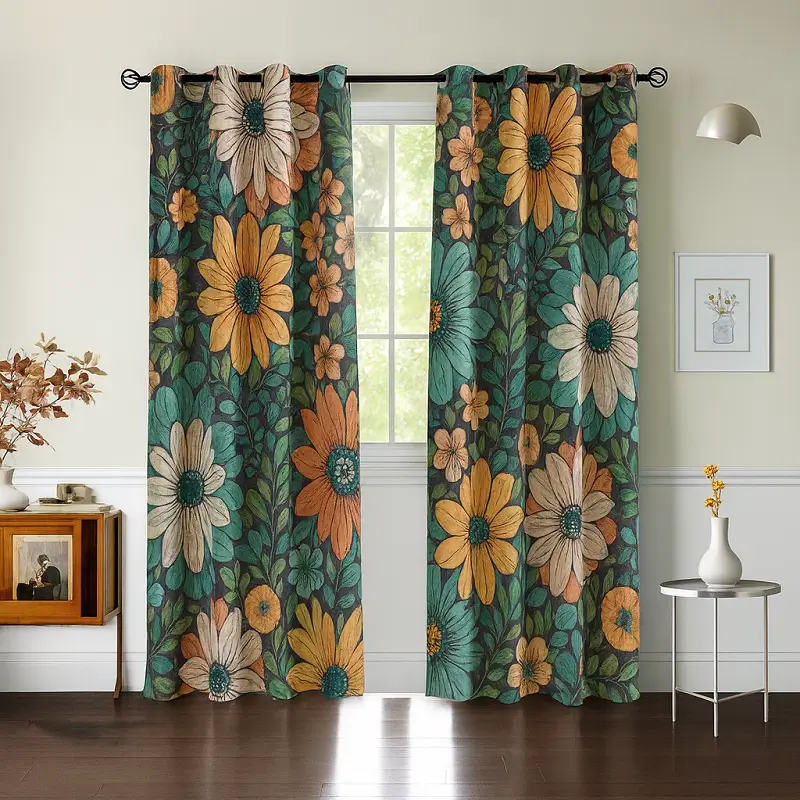 Boho Curtains Printed Boho Curtains