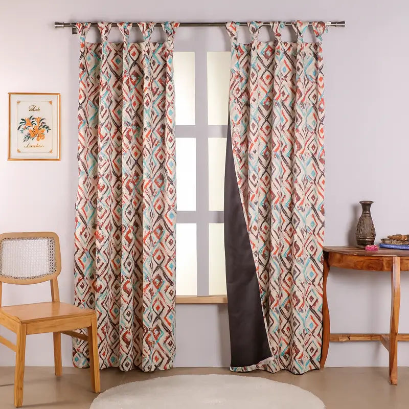 Tab Top Curtains Printed Tab Top Curtains
