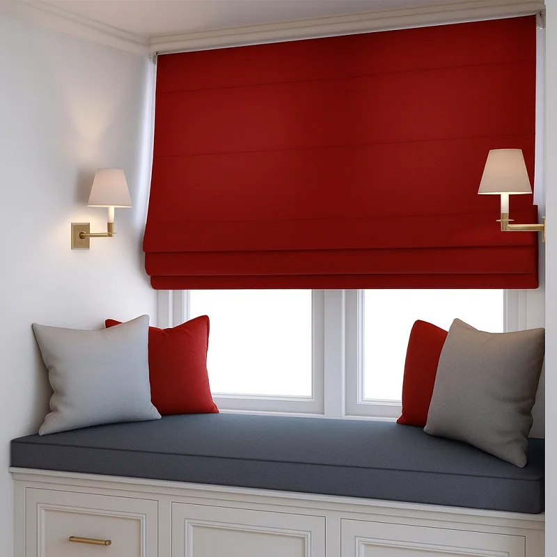Red Blinds [Roman Red Blinds]