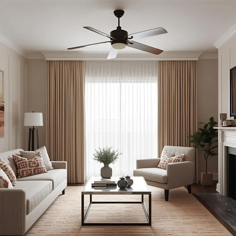Residential Beige Curtains