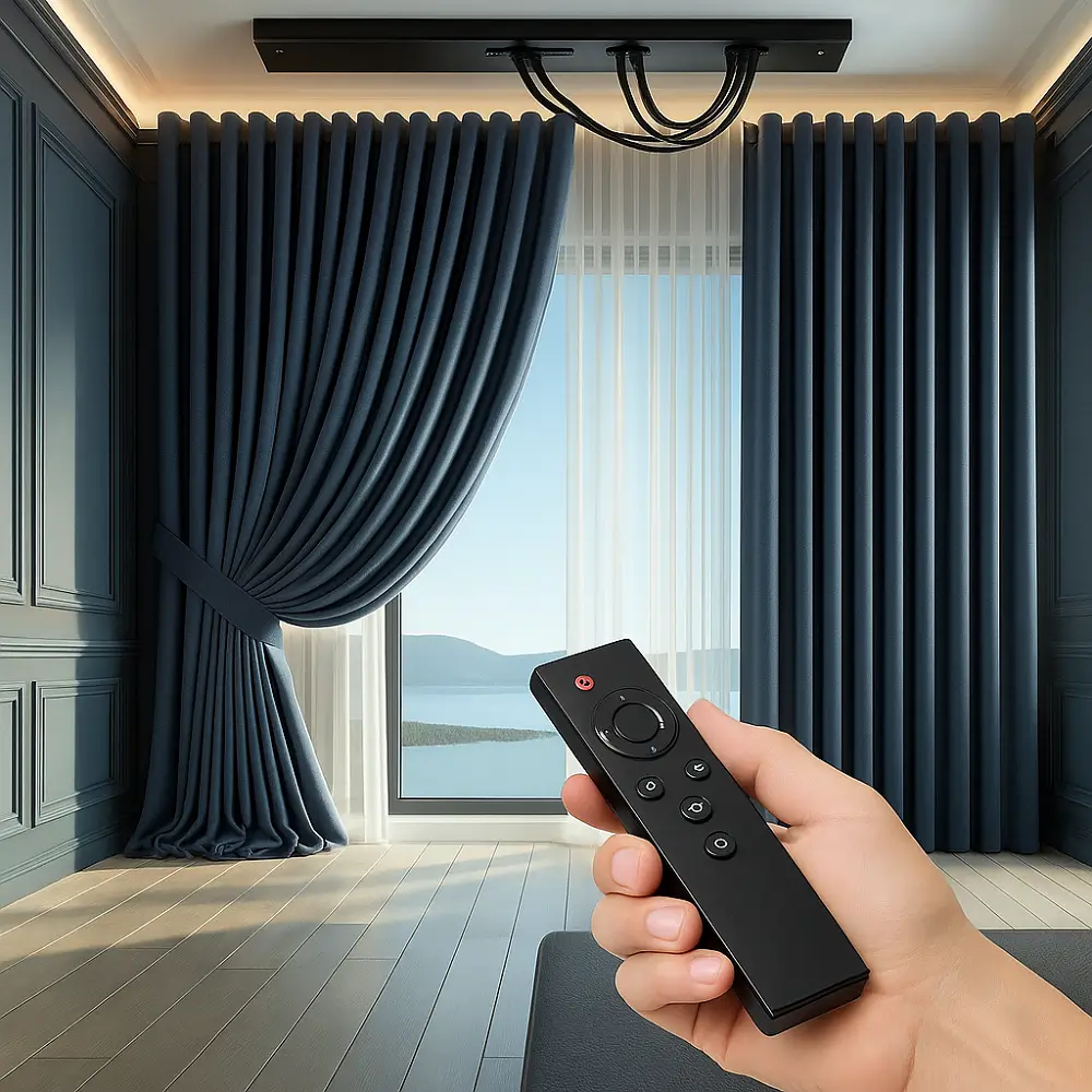 Motorized Curtains Dubai Residential Motorized Curtains