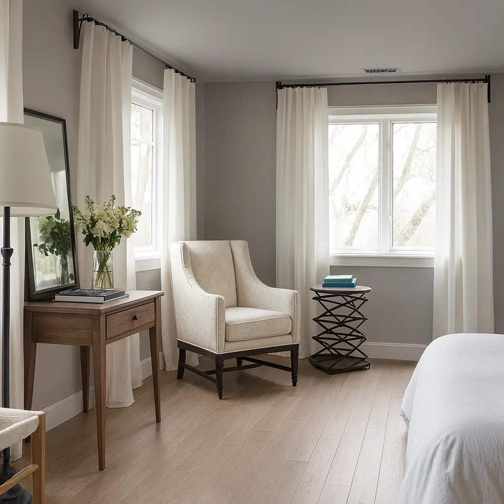 White Curtains Residential White Curtains