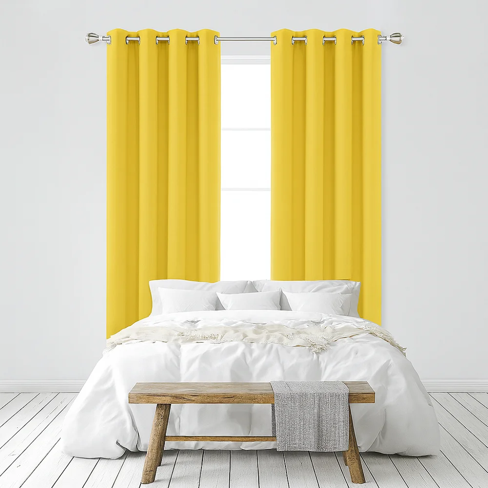 Residential Yellow Curtains