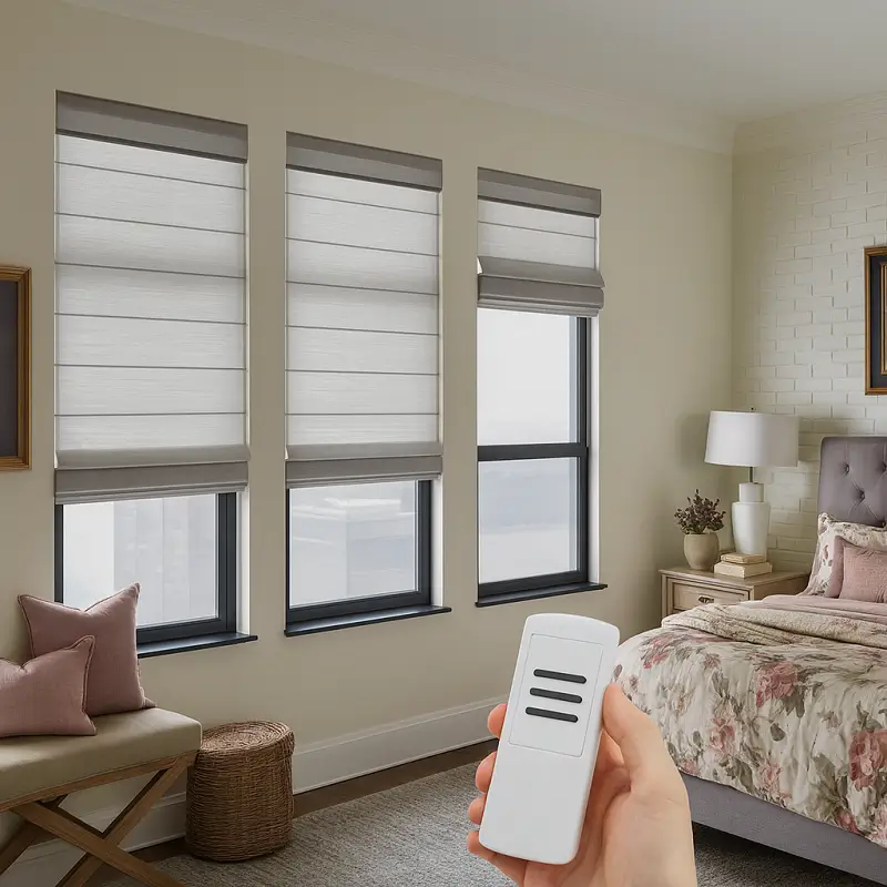 Motorized Blinds Roman Motorized Blinds