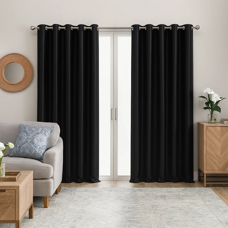 Satin Curtains [Eyelet Satin Curtains]