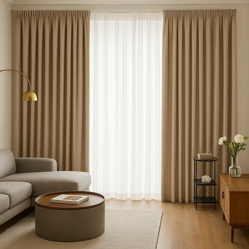 Pencil Pleat Curtains Single Pencil Pleat Curtains