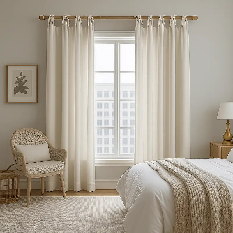 Sleeve Curtains Tie Top Sleeve Curtains