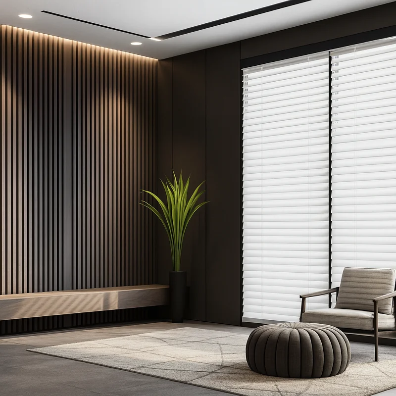 White Blinds [White Venetian Blinds]