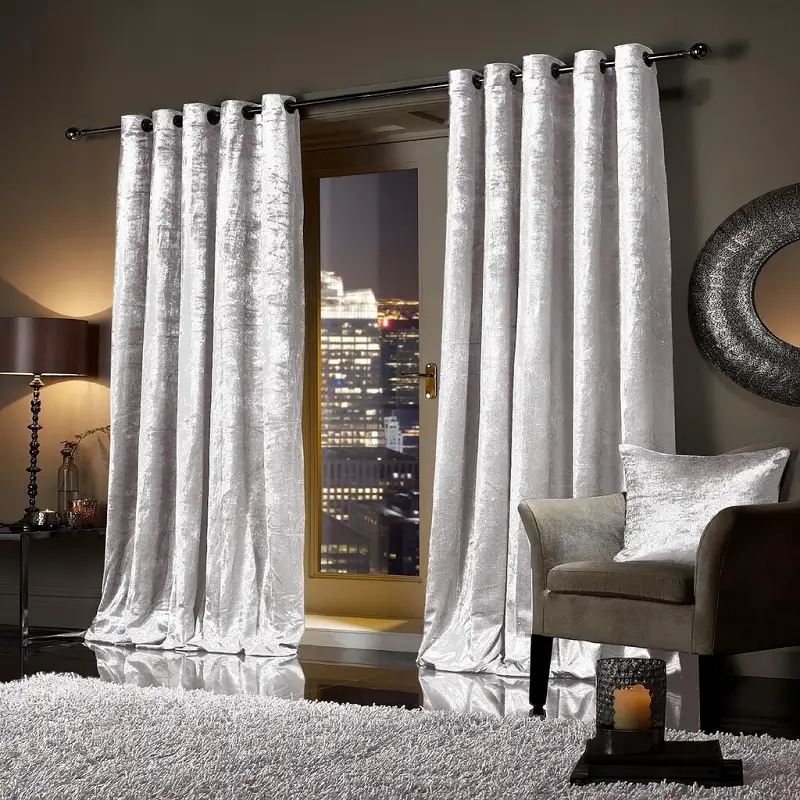 White Curtains White Velvet Curtains