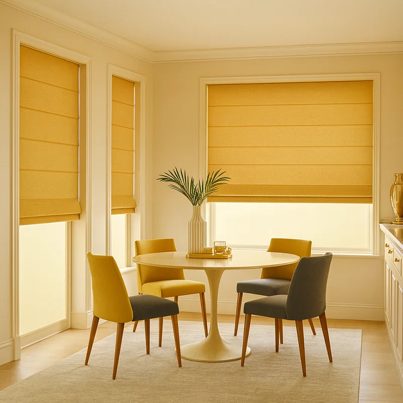 Yellow Blinds [Yellow Roman Blinds]