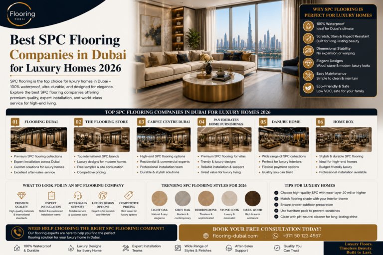 Read more about the article Best SPC Flooring Companies in Dubai for Luxury Homes 2026